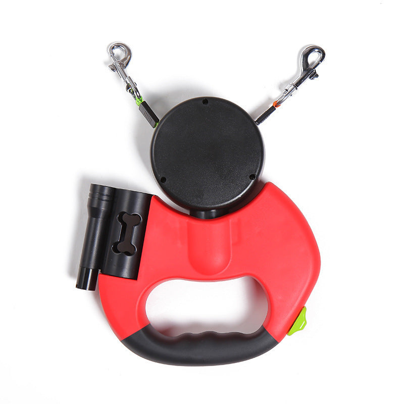 360 Swivel Double Leash With Light