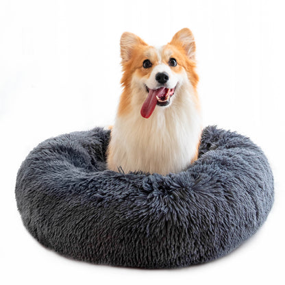 Round Plush Pet Nest Bed