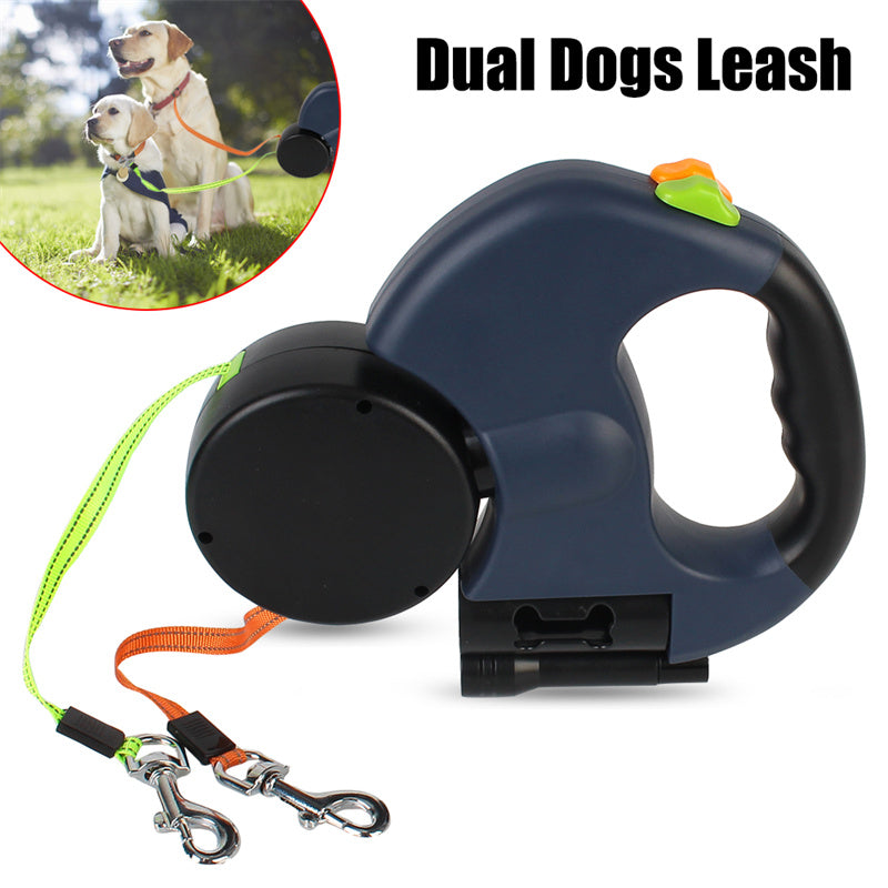 360 Swivel Double Leash With Light