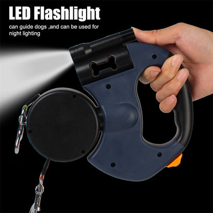 360 Swivel Double Leash With Light