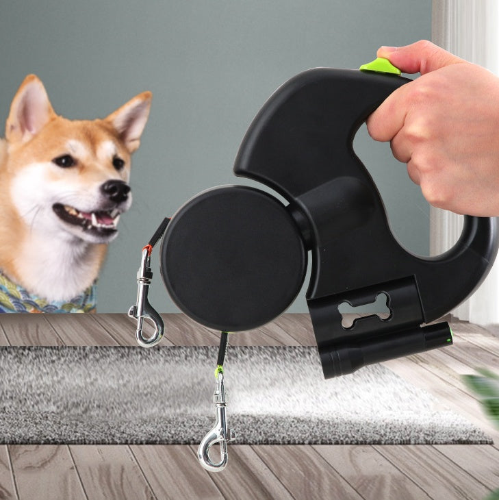 360 Swivel Double Leash With Light