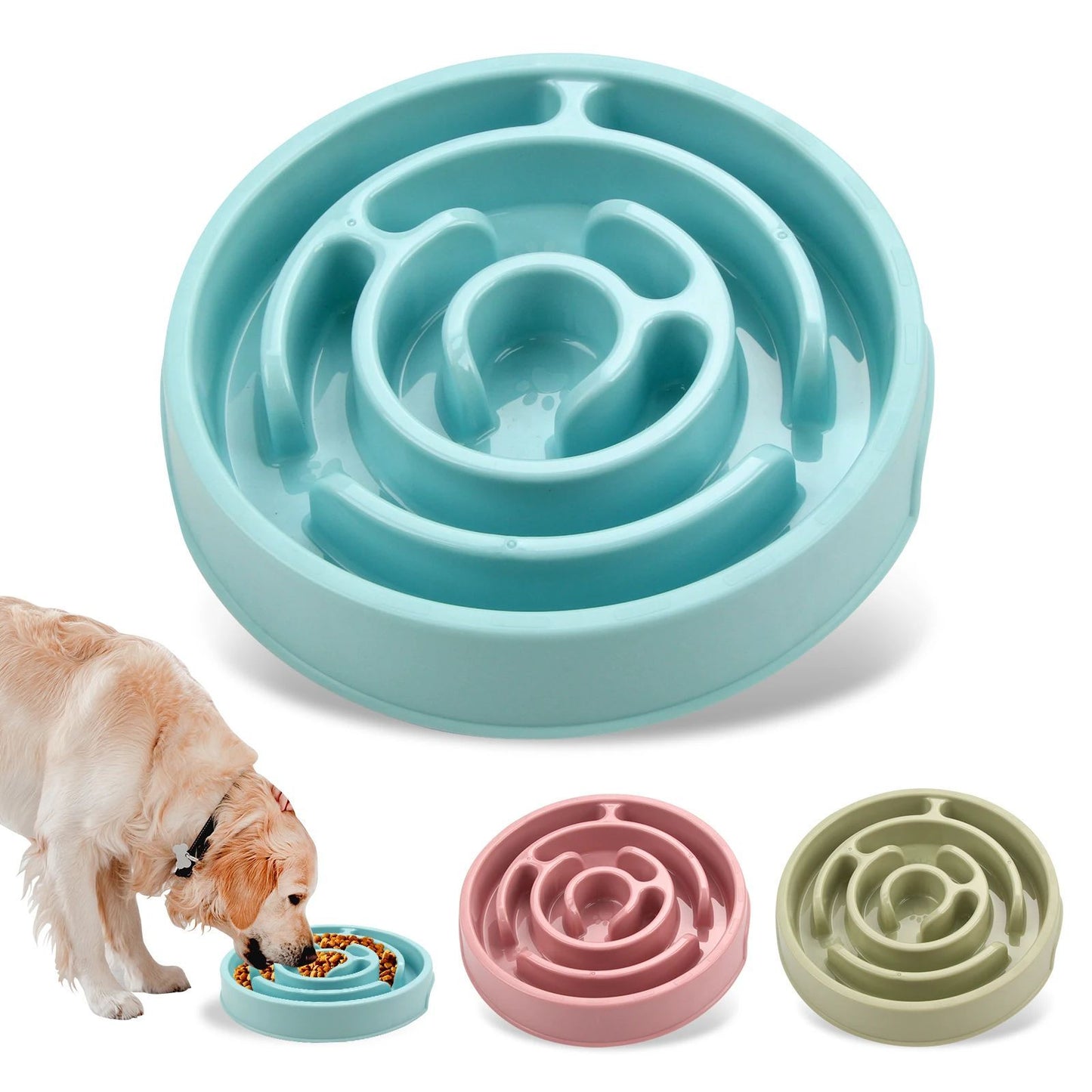 Anti-Gulping Slower Feeding Bowl