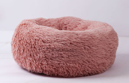 Round Plush Pet Nest Bed