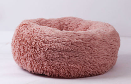 Round Plush Pet Nest Bed