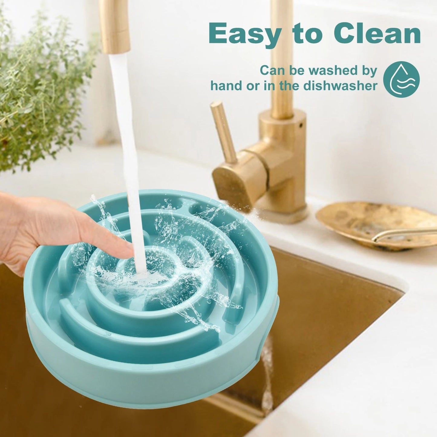 Anti-Gulping Slower Feeding Bowl