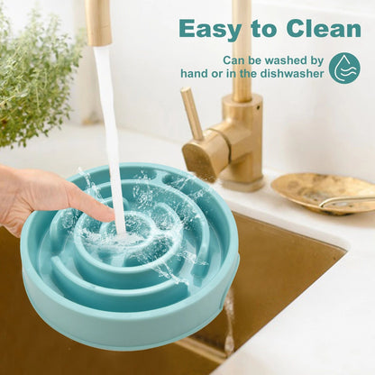 Anti-Gulping Slower Feeding Bowl