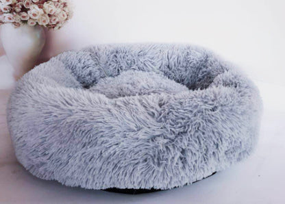 Round Plush Pet Nest Bed