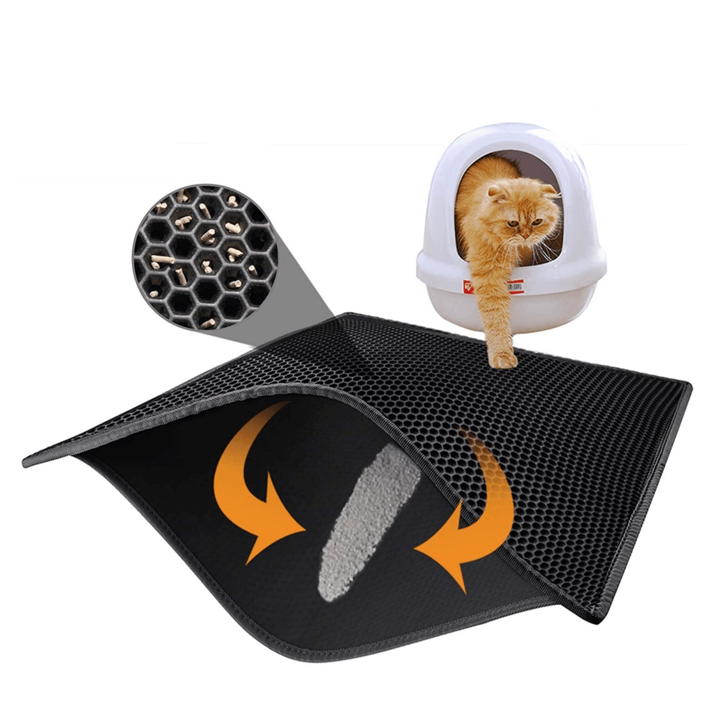 Honeycomb Double Layer Cat Litter Mat