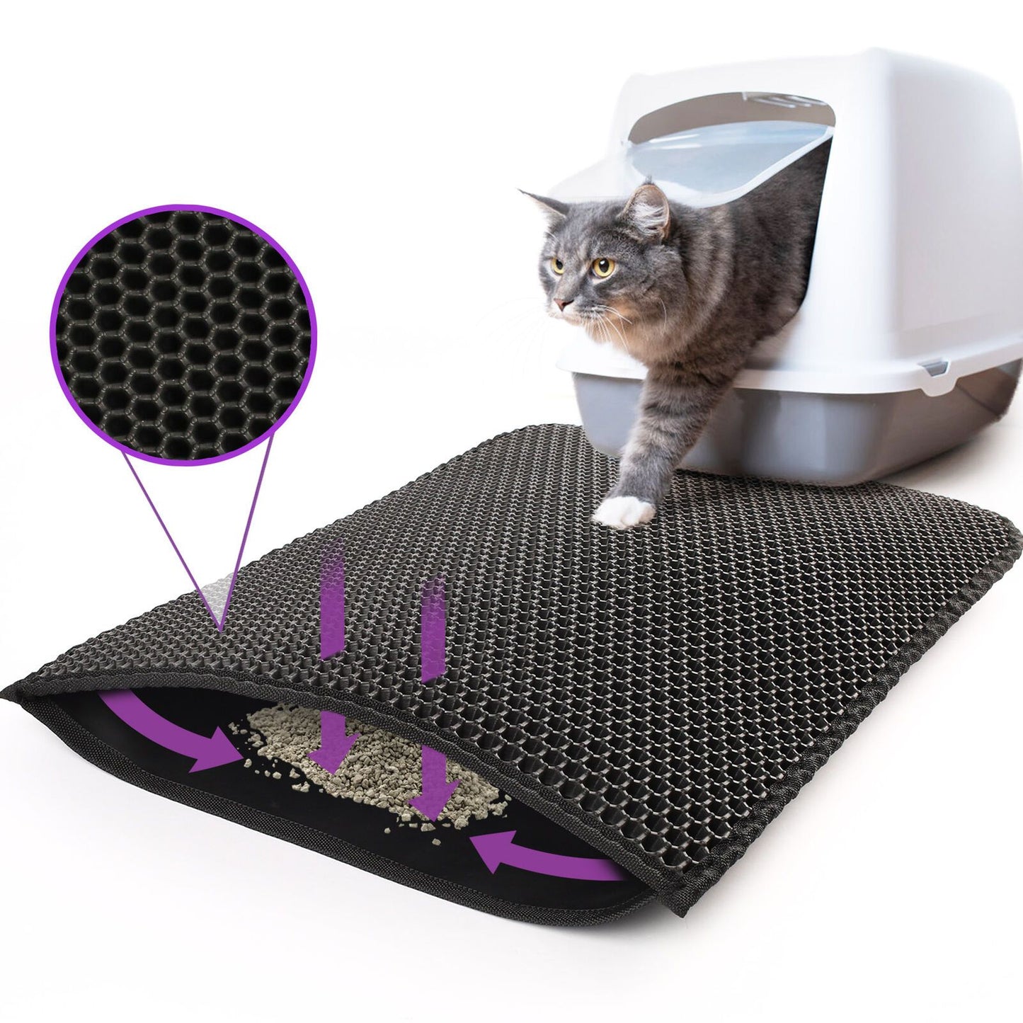 Honeycomb Double Layer Cat Litter Mat