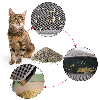 Honeycomb Double Layer Cat Litter Mat